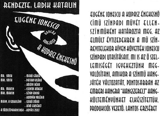 Eugéne Ionesco: A kopasz énekesnő - hangjáték 2